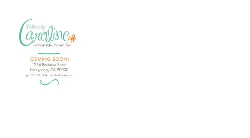envelope printing example fashion company
