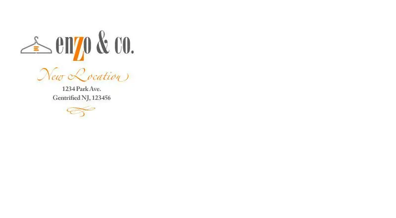 envelope printing example enzo & co