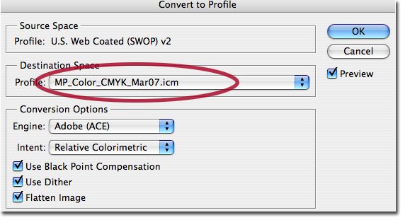 Choose the Modern Postcard Color Profile for Optimal Color Match Printing Choose the Modern Postcard Color Profile for Optimal Color Match Printing