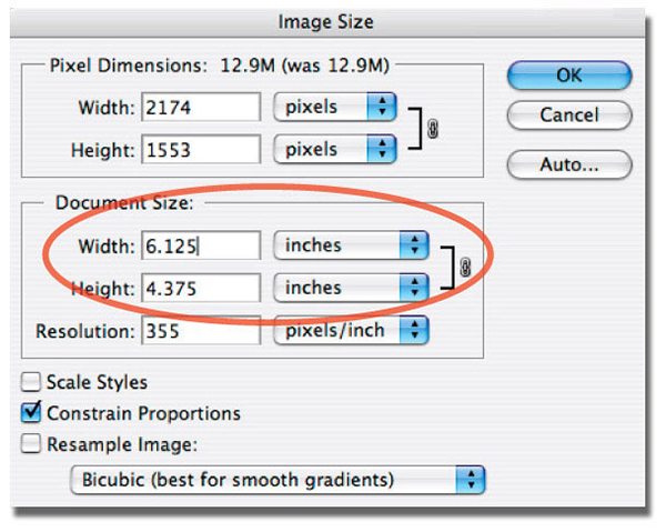 Setting the correct image size with Adobe Photoshop, including bleed