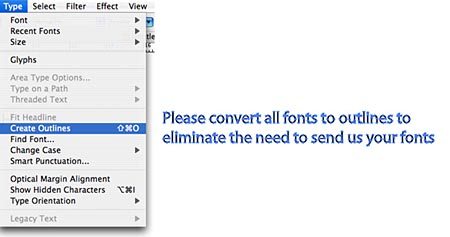adobe illustrator convert text to outlines