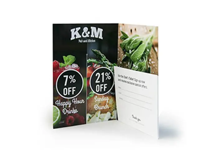 Bill Holder bill holder product image showing a local restaurant print