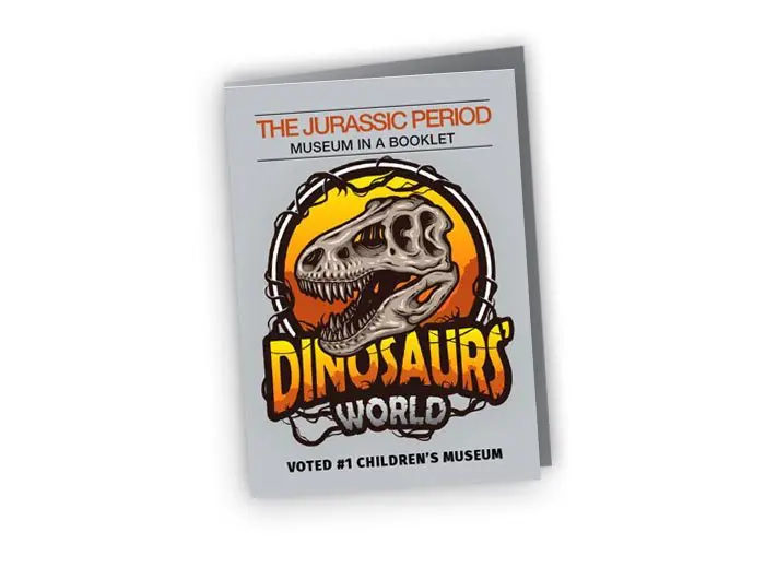 Compact Newsletter compact newsletter product image showing a dinosaur museum newsletter