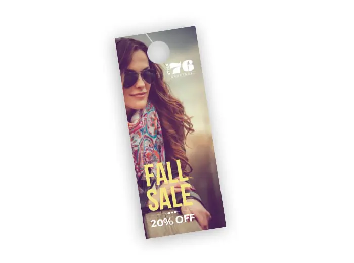 Door Hanger door hanger product image of a woman in glasses fall sale