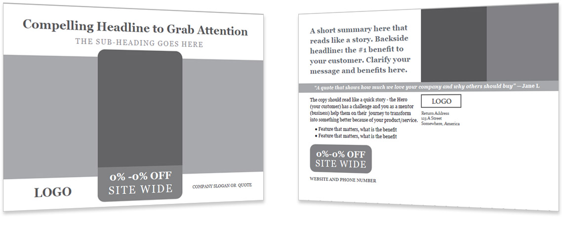Direct to Consumer Mailing Template #1 Direct to Consumer Mailing Template #1