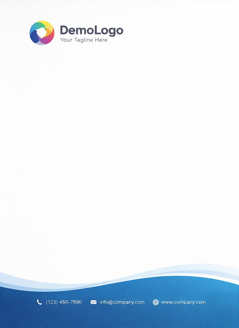 Letterhead Product Example Sample letterhead example