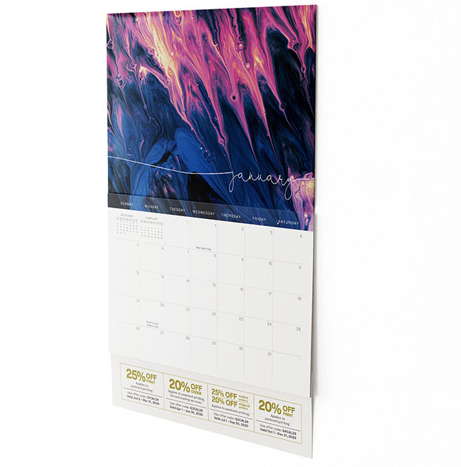 Single Panel Wall Calendar