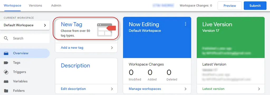overview adding new tag in google tag manager
